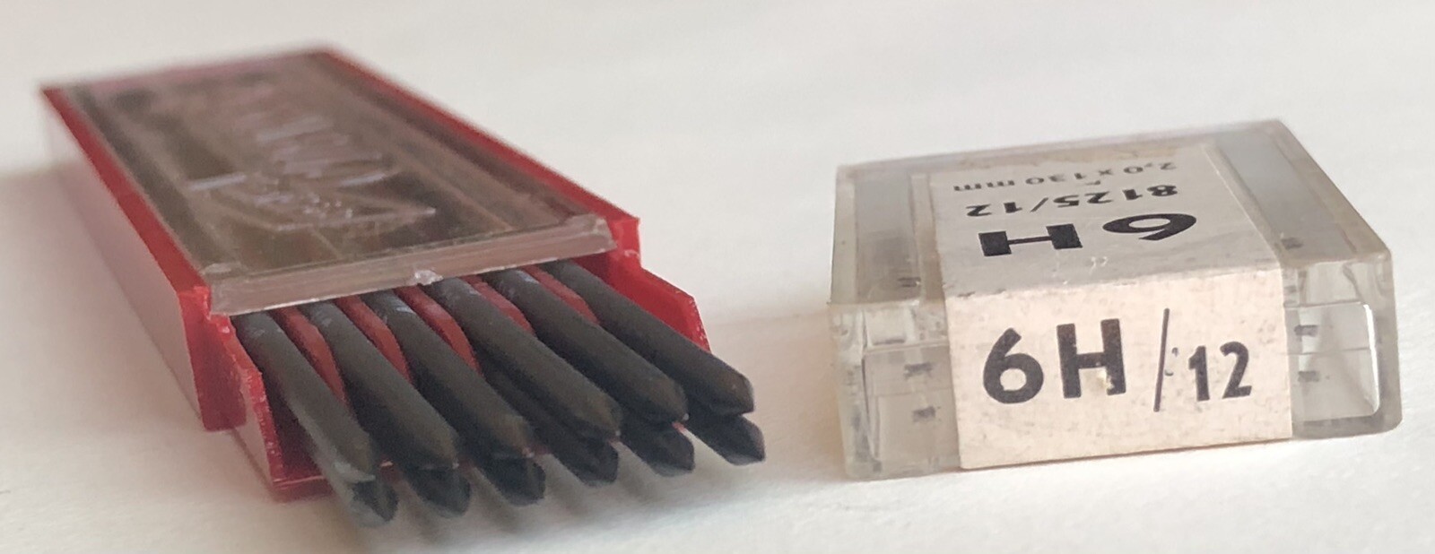 Vintage SWAN Stabilo Drawing Lead 6H 2mm 12 Pack Sleeve Germany