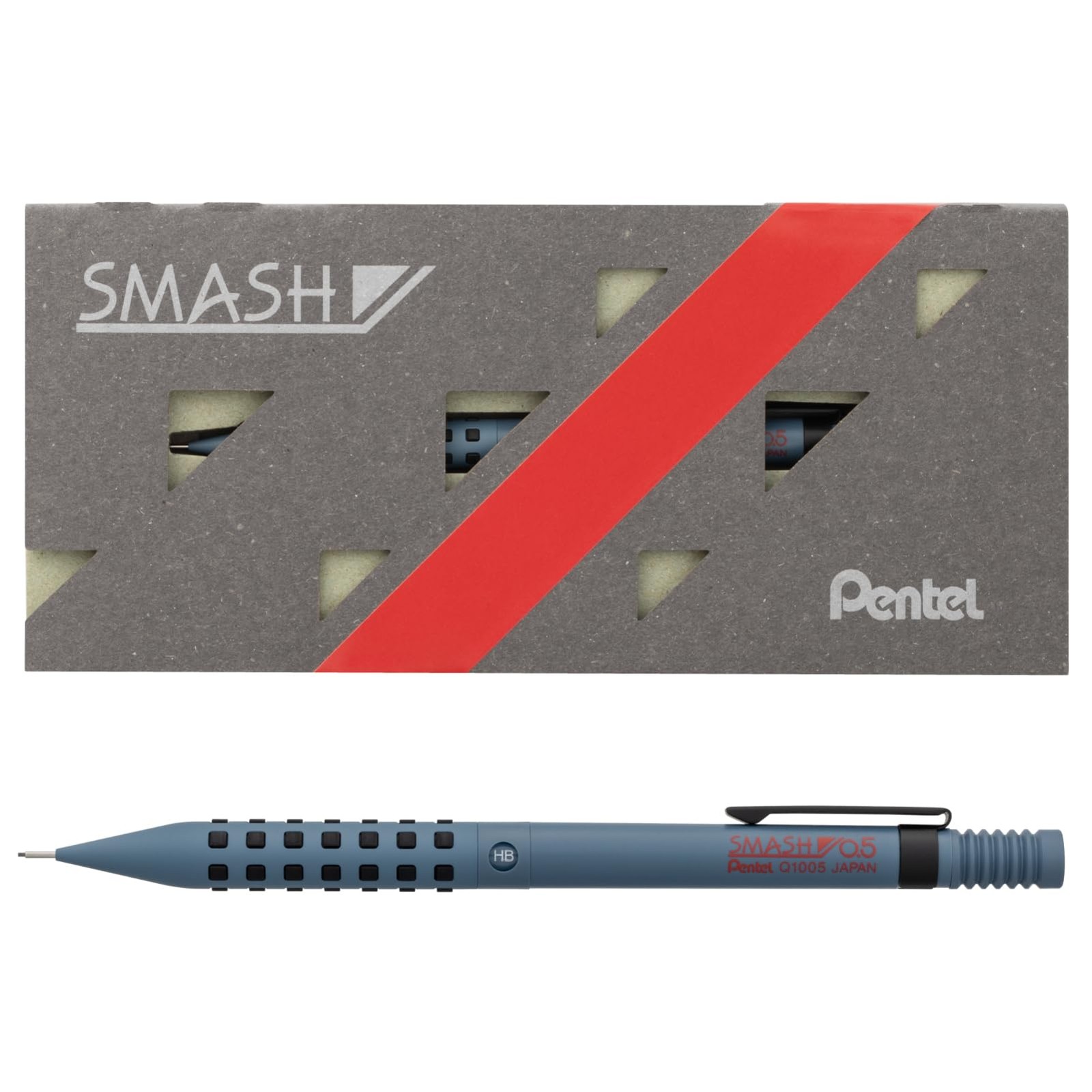 Pentel Smash Mechanical Pencil 0.5mm Gray Blue Q1005-4ASP