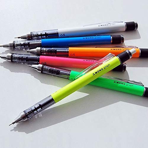 Tombow Mechanical Pencil, Monograph 0.5mm, White 1 Count (Pack of 1),