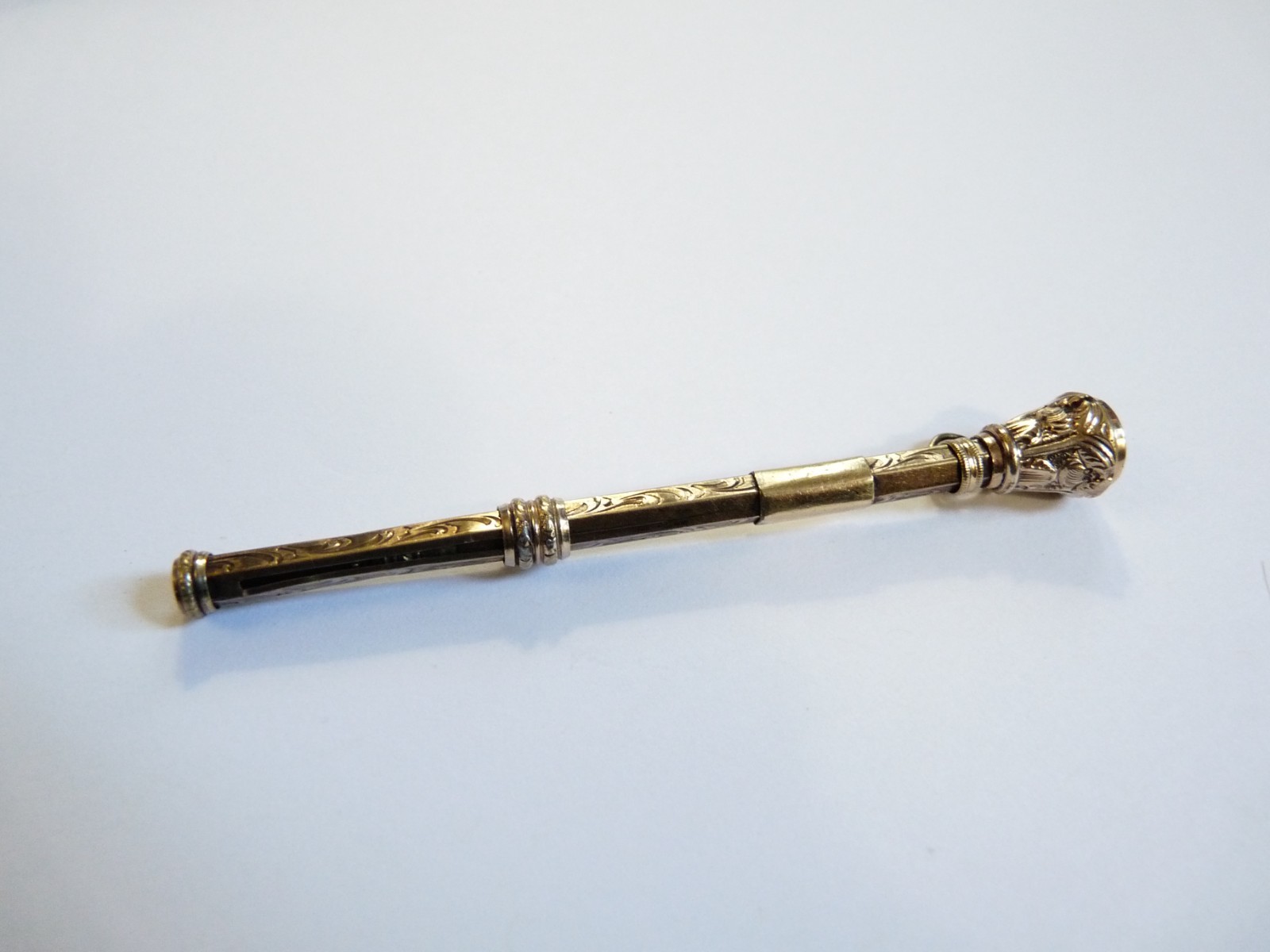 Antique Vintage Victorian Era 14k Gold Filled Propelling Pencil Machanical
