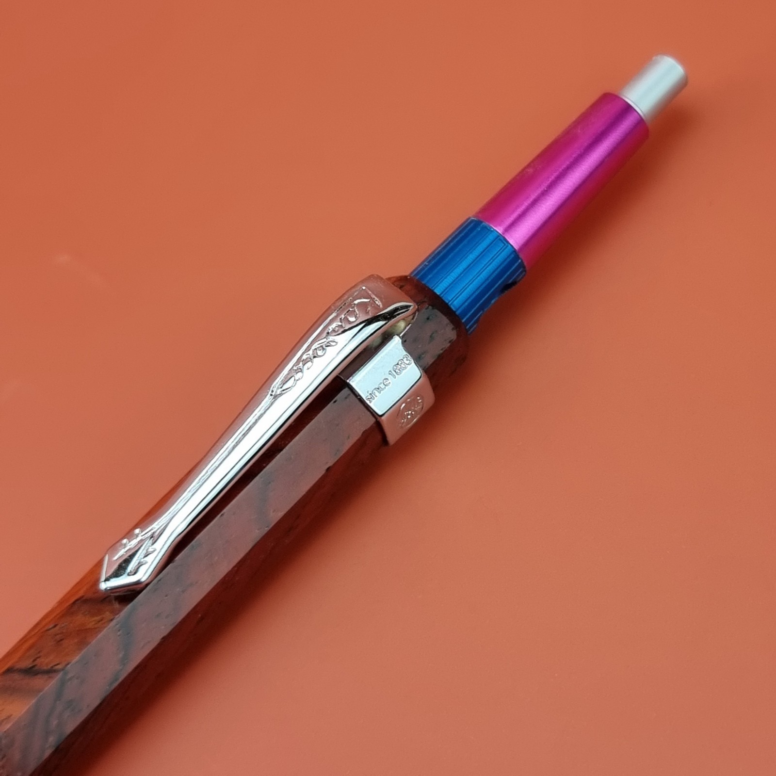 Hand Crafted Pentel PG5 Mechanical Pencil with Octagonal Wood Barrel