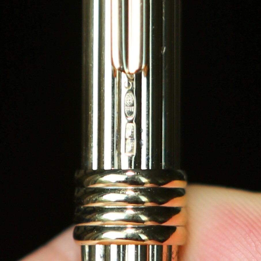 Vintage CHRISTIAN DIOR Gold Plated 925 Sterling Silver Mechanical Pencil RARE 🔥