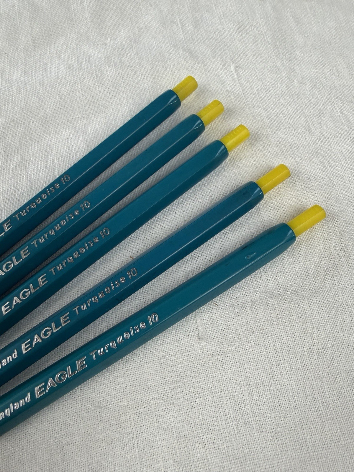 Vintage Eagle Turquoise 10 Mechanical Clutch Lead Drafting Pencils England LOT