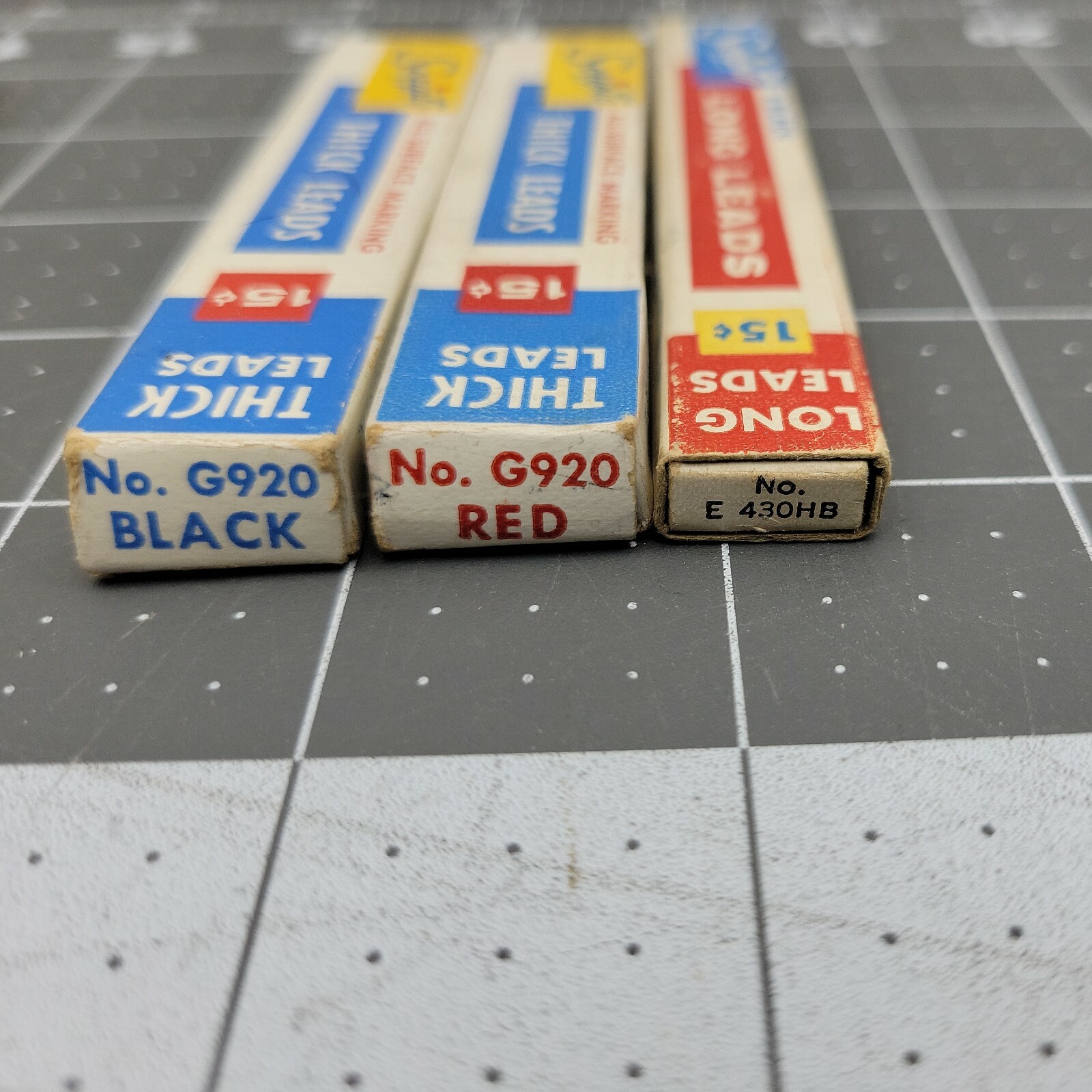 Vintage Scripto Mechanical Pencil Refills Black Green & Red Leads Lot of 6
