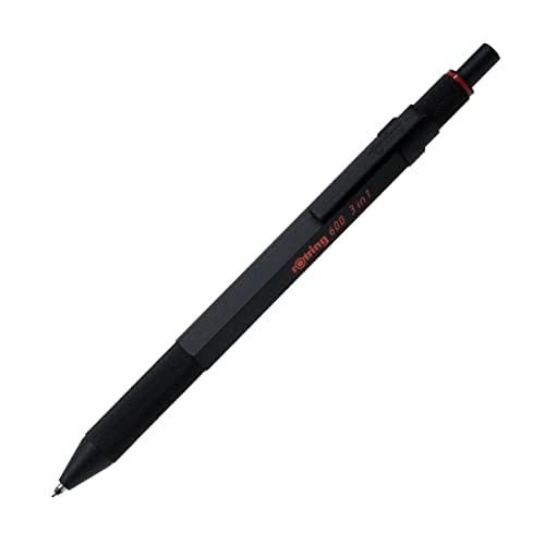 Rotring 600 3in1 Multi Pen Black 2color(Black/Red)+Mechanical Pencil 0.5mm