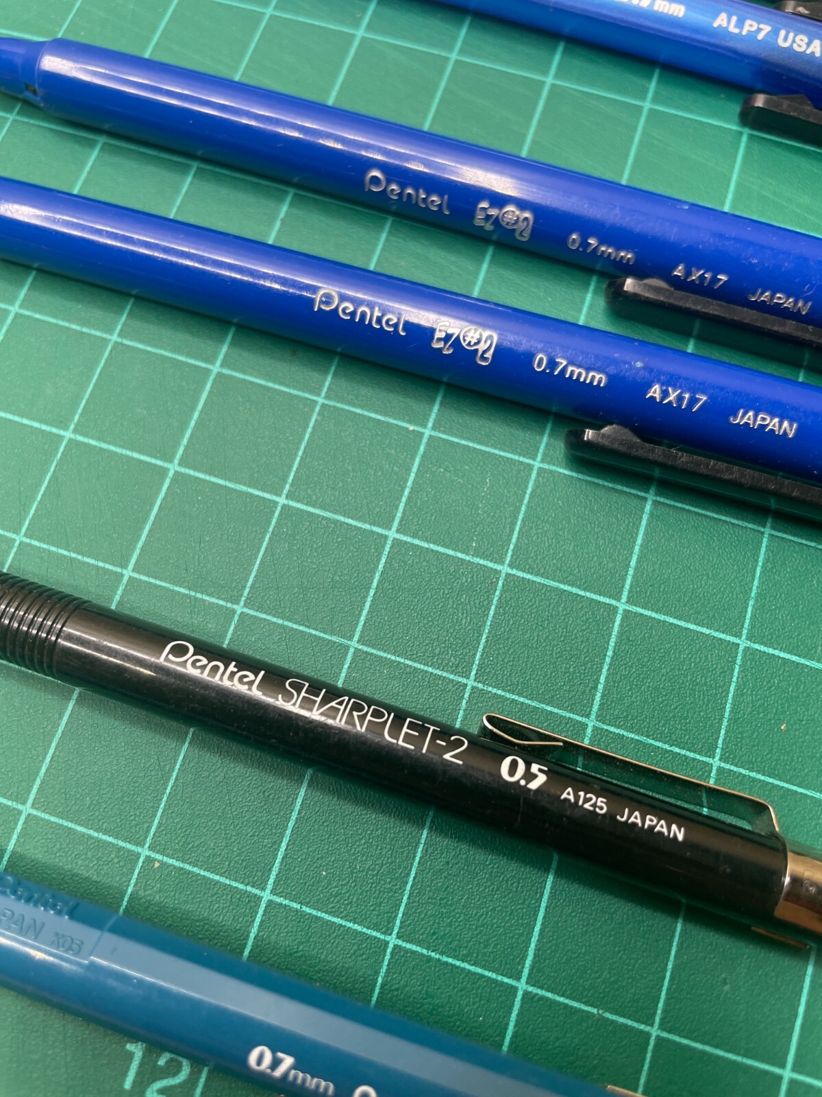 Pentel Mechanical Pencils P207 A125 AX17 ALP7 AL17 Set Of 10 Assorted Colors
