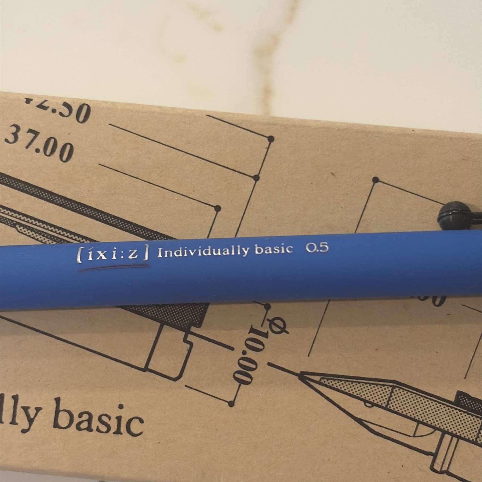 ixi:z Mechanical Pencil Retractable Tip 0.5mm 0.5 Rare Fashion Blue