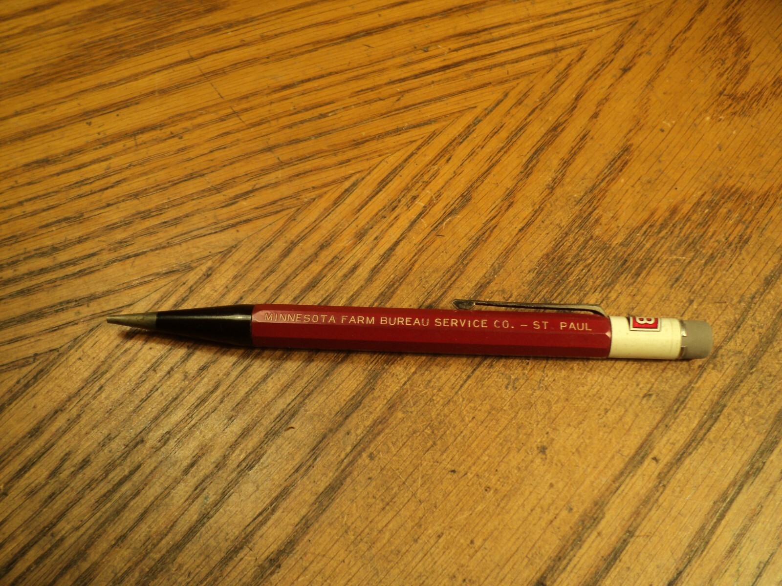 Vintage Autopoint Mechanical Pencil Minnesota Farm Bureau Service 5-3/16″ Long