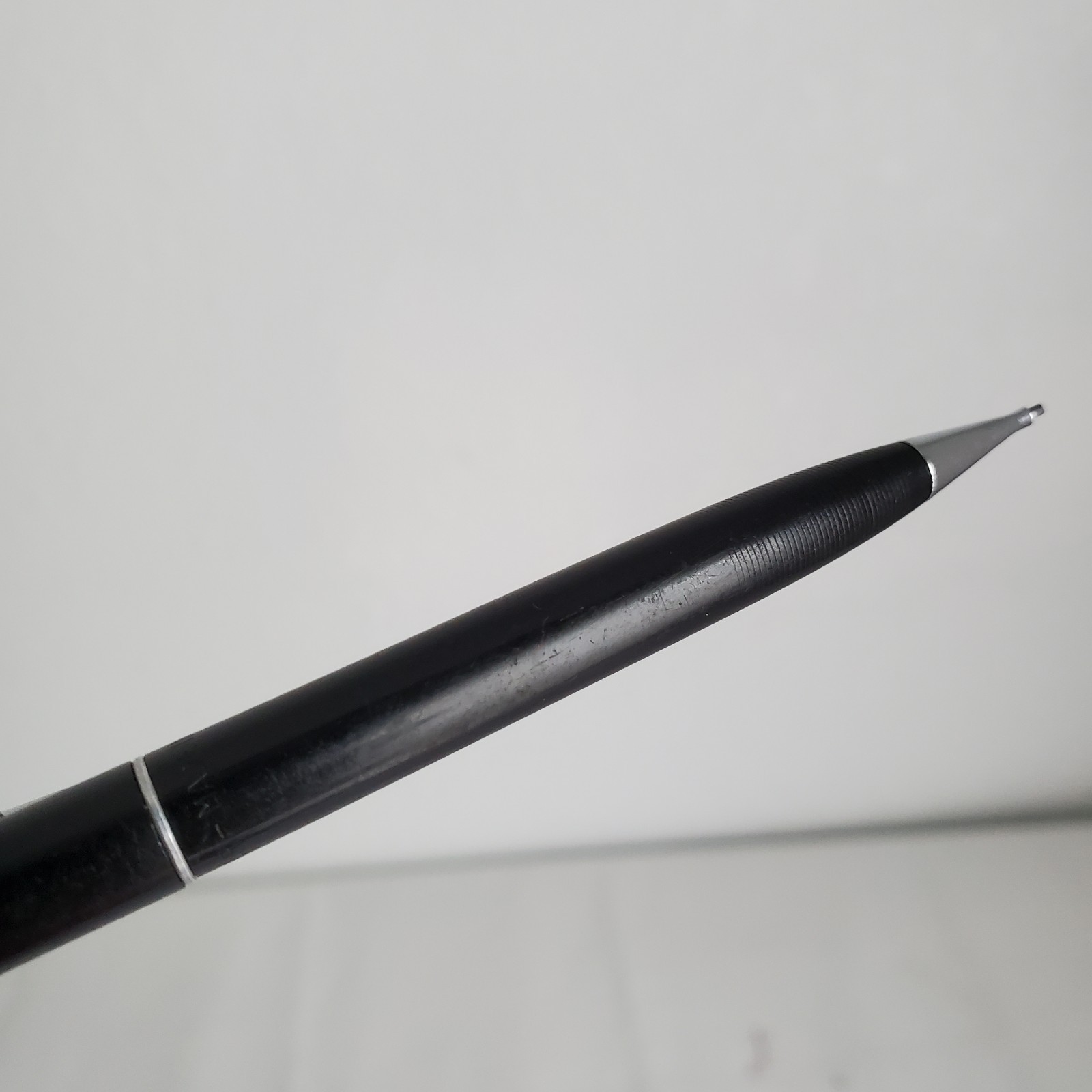 Vintage Scheaffer Mechanical Twist Pencil Black .9mm Ribbed Cap USA
