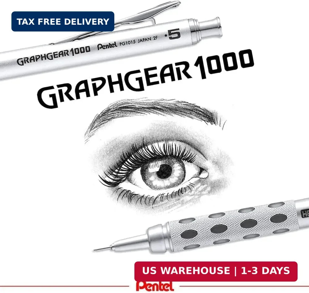 Pentel Graph Gear 1000 Automatic Drafting Pencil, 0.7mm Lead Size, Blue Barrel,