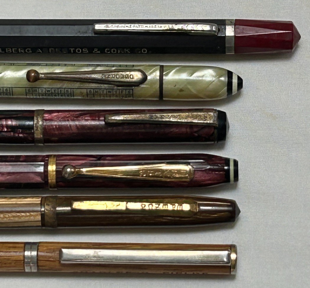 Lot of 5 Mechanical Pencils Advertising Calendar Autopoint, Osborne, Dexter