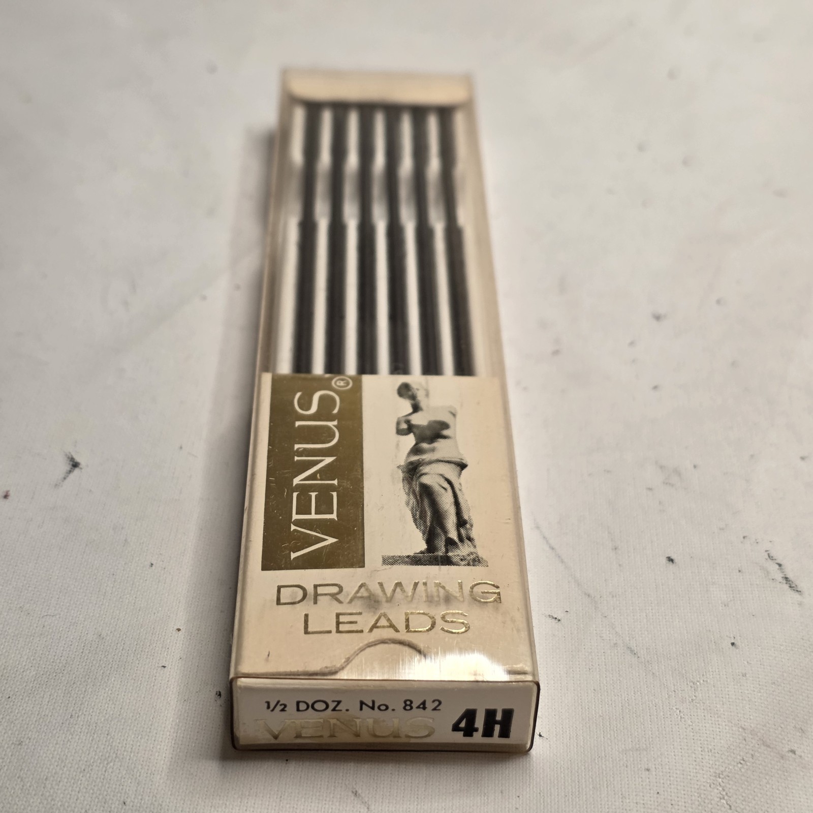 Venus 4H Drawing Leads Vintage Box Of 6 Leads #842 In Original Case