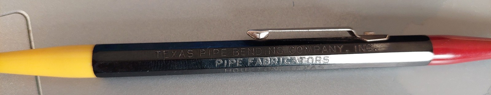 Autopoint Double-End Red & Yellow lead 0.9mm mechancial pencil, c. 1962