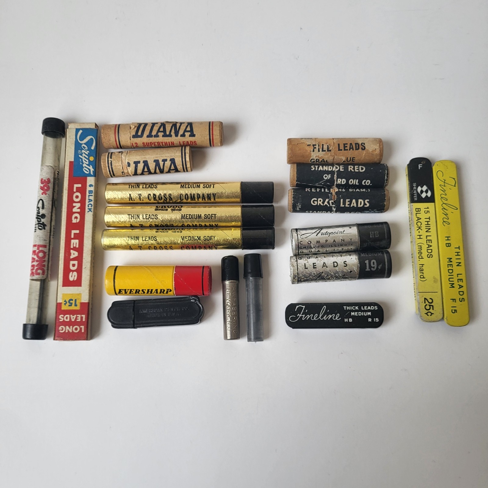 Vintage Mechanical Pencil Lead (19) Scheaffer Autopoint Eversharp Cross Scripto