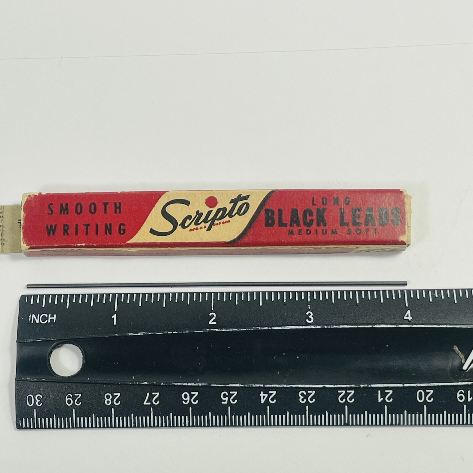 Vintage Scripto smooth writing long Medium Soft leads box E 630