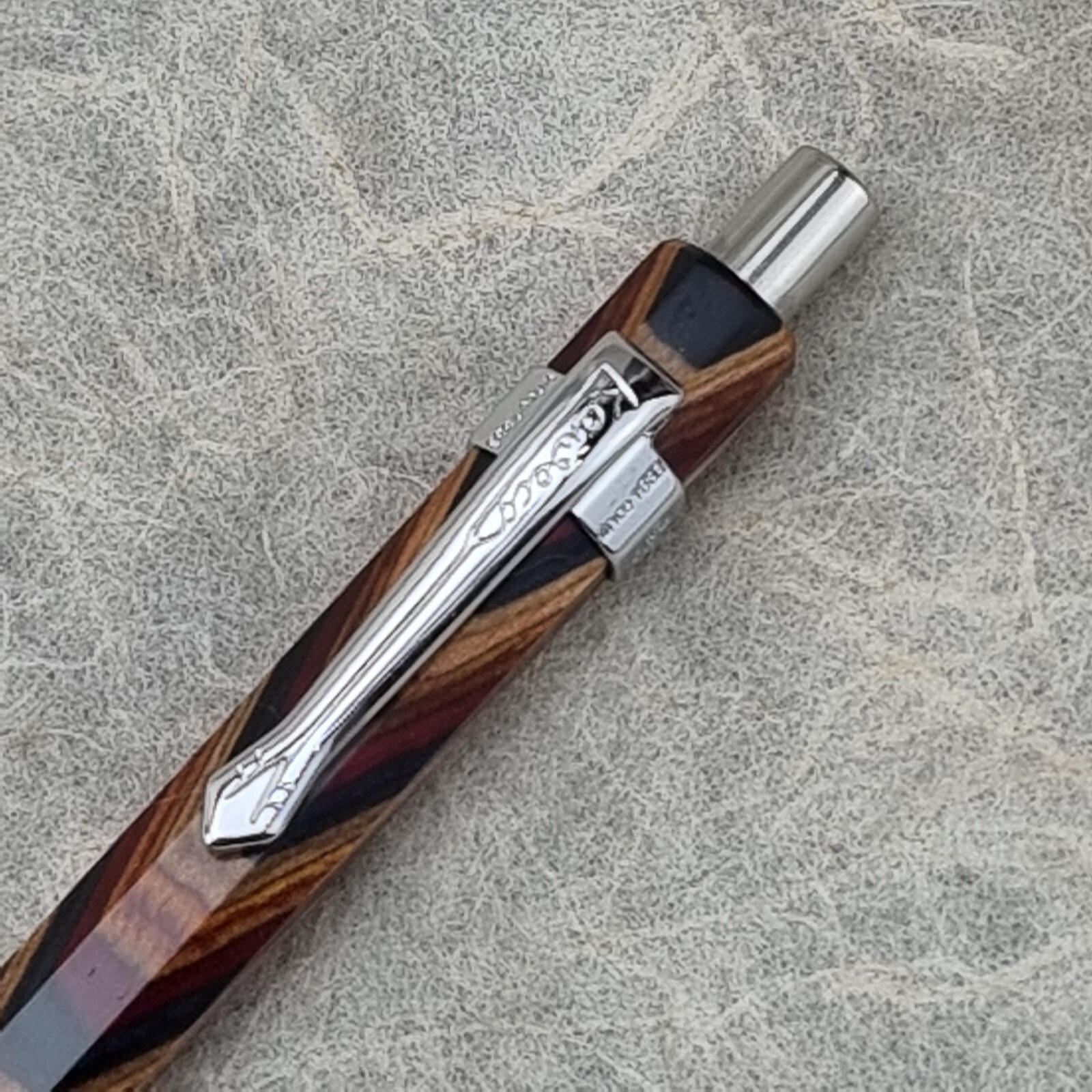 Hand Crafted Pentel P-205(0.5mm) Mechanical Pencil with Octagonal Wood Barrel