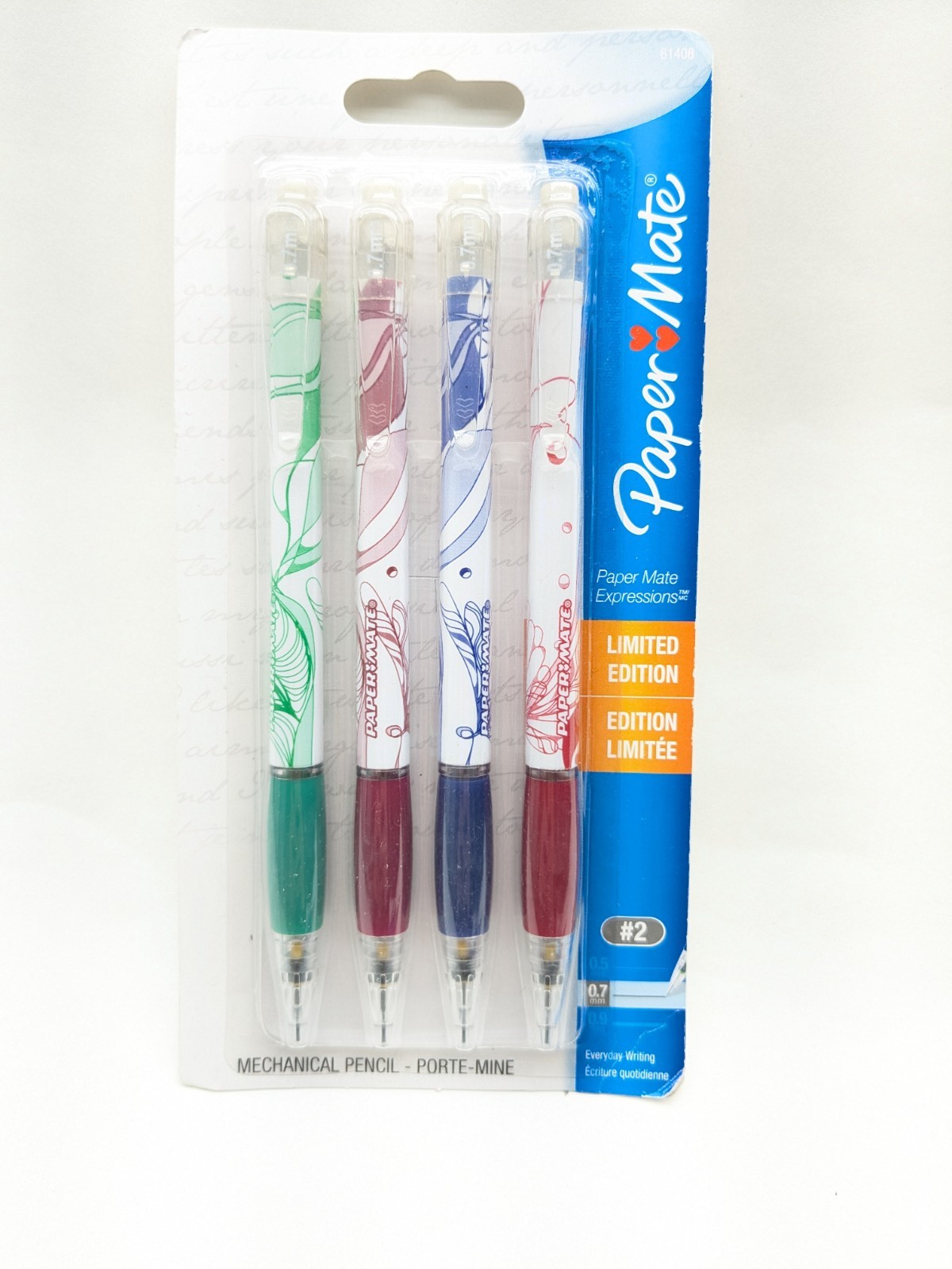Paper Mate EXPRESSIONS Mechanical Click Pencil HB #2 0.7 mm 61408 New Limited Ed
