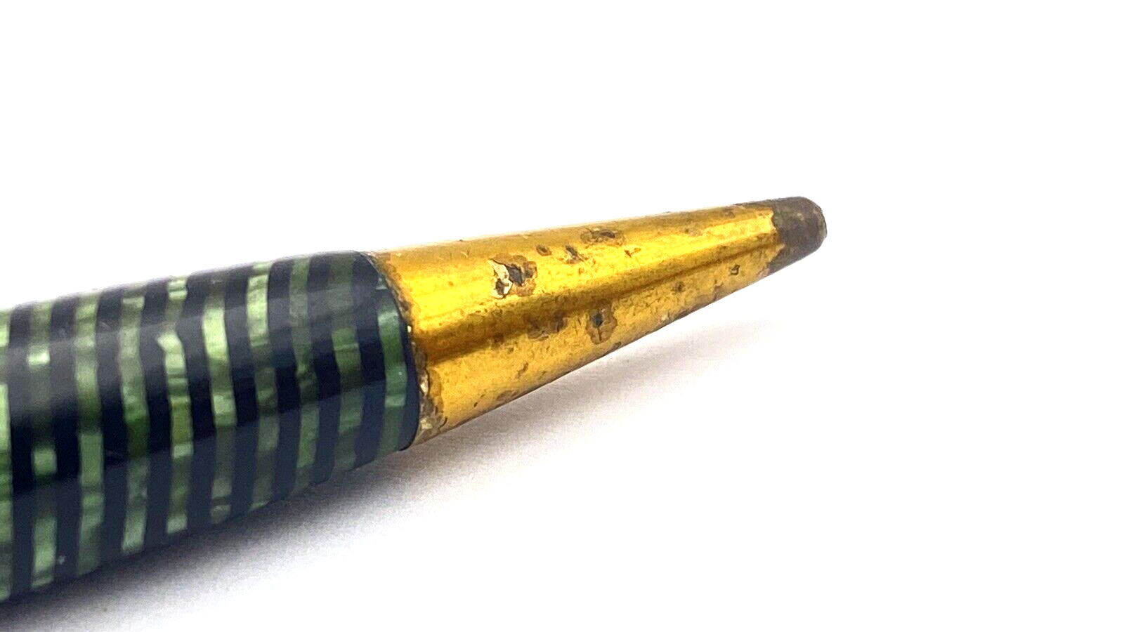 VINTAGE HAWAIIAN PENCIL IN GREEN SWIRL EVERSHARP SKYLINE STYLE MADE IN JAPAN
