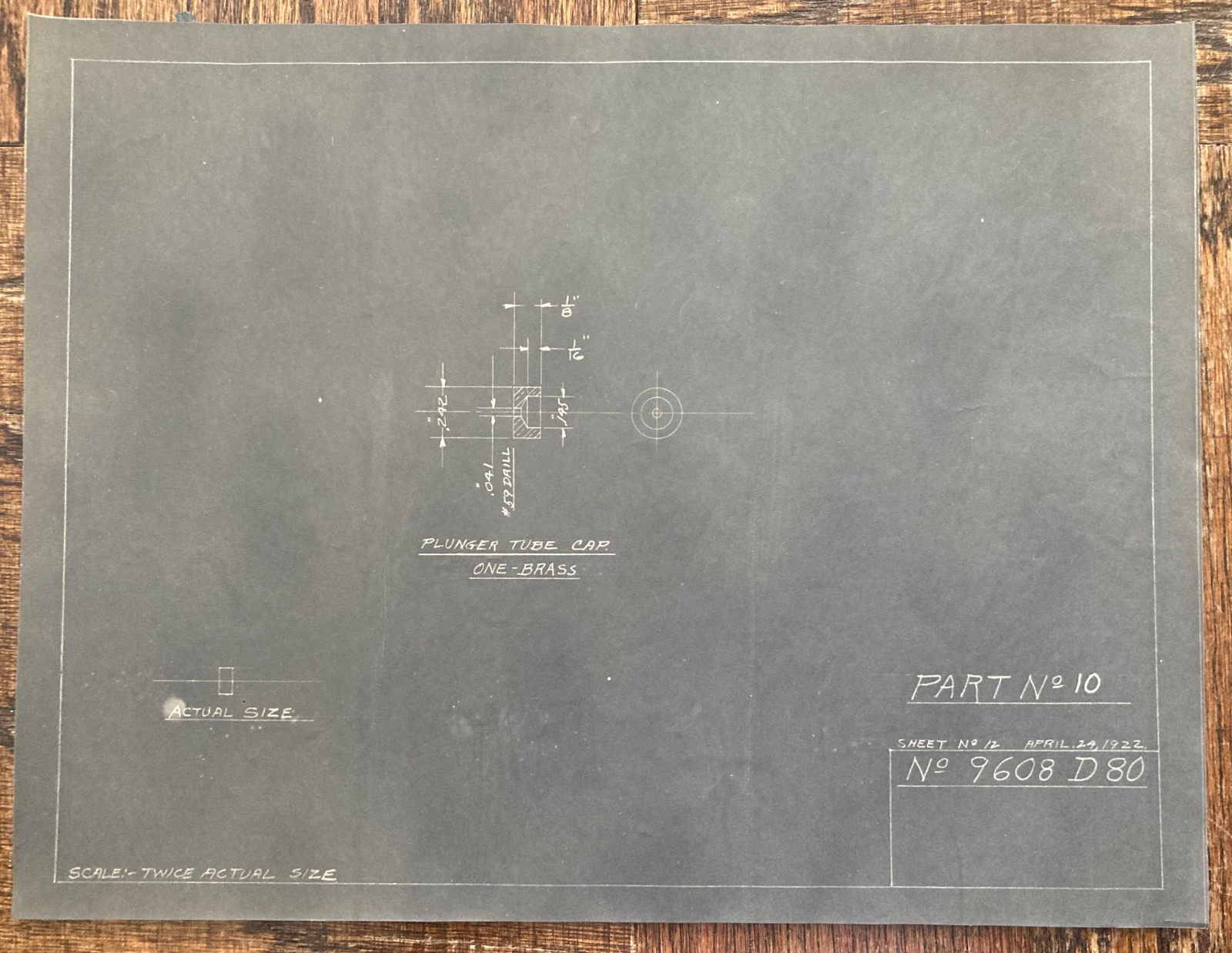 Lot of Original Antique 1922 Mechanical Pencil Pen Blueprints Industrial Archive