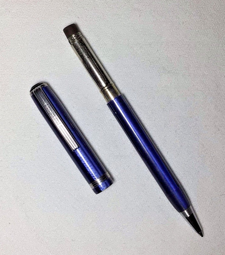 Esterbrook TTJ Ex. Thin Barrel Pencil Cobalt Blue Stickered New Old Stock