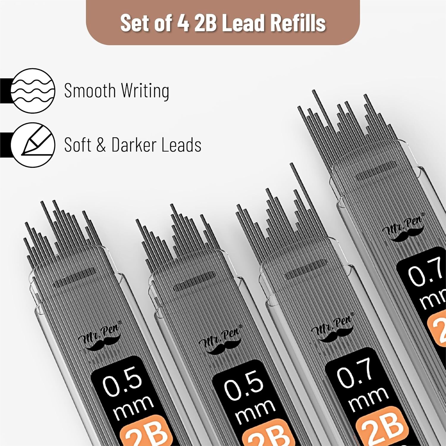 – Metal Mechanical Pencil Set, 2 Sizes, 0.5 & 0.7Mm, Mechanical Pencils, Sketchi