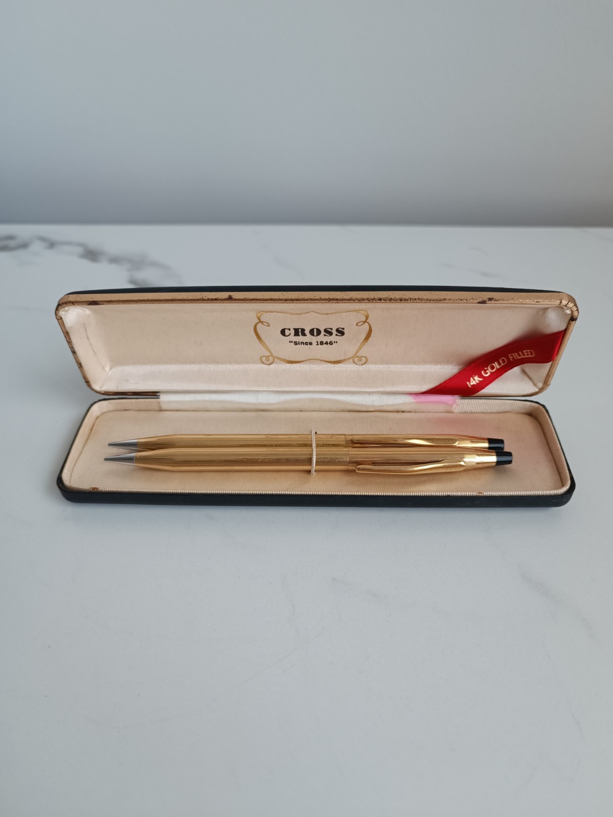 Vintage Cross Classic Century 14K Gold Filled Mechanical 2 Pencil Set