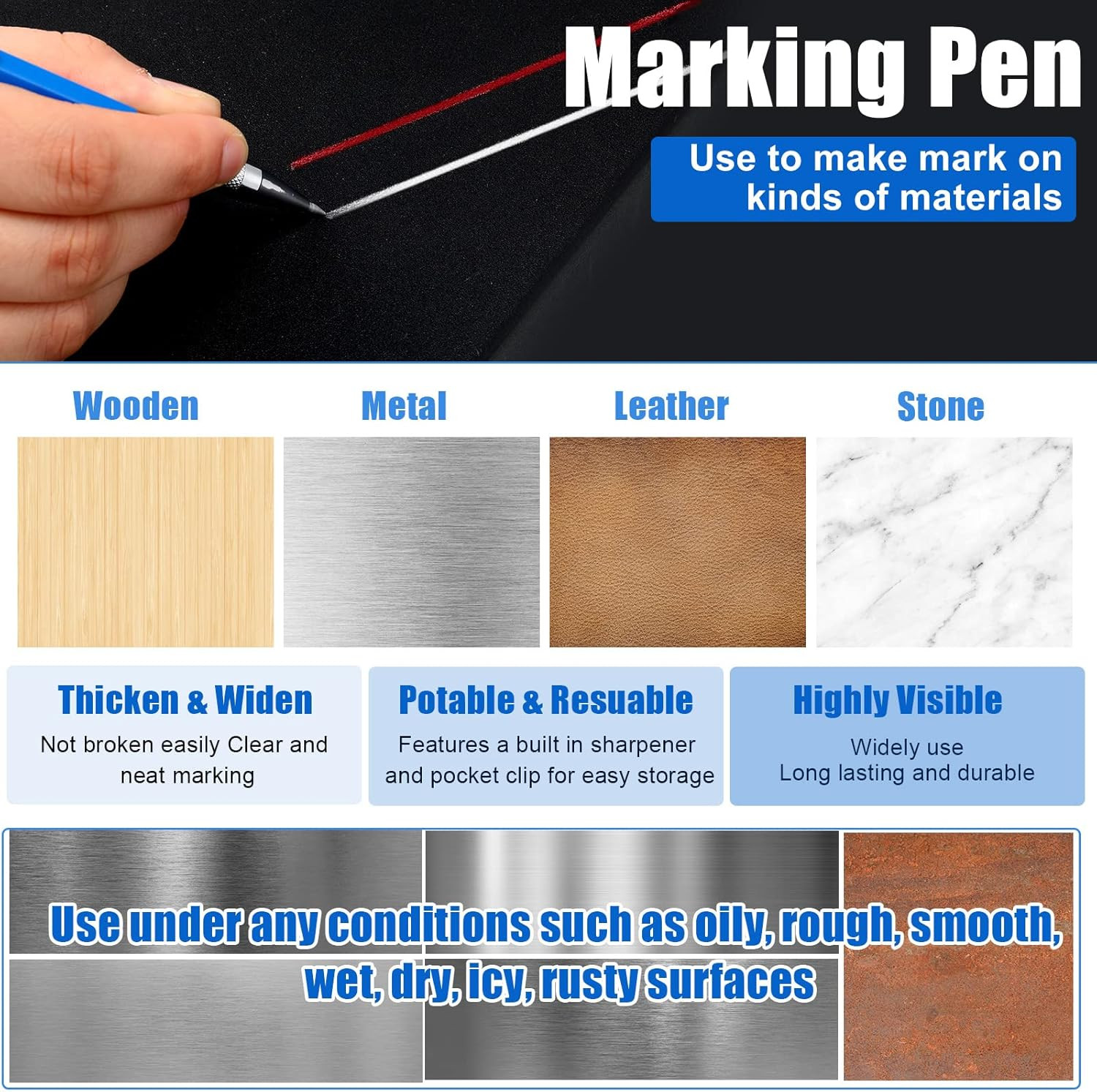 2 Pcs Welders Pencil with 48 PCS round Refills Mechanical Pencils Metal Welding