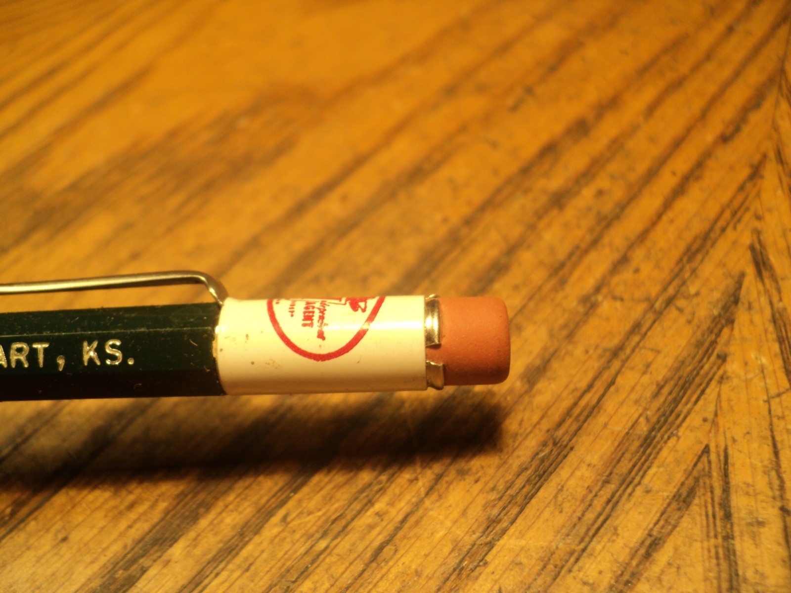 Vintage Durolite Mechanical Pencil Burt Elder Insurance Elkhart 5-5/8″ Long USA
