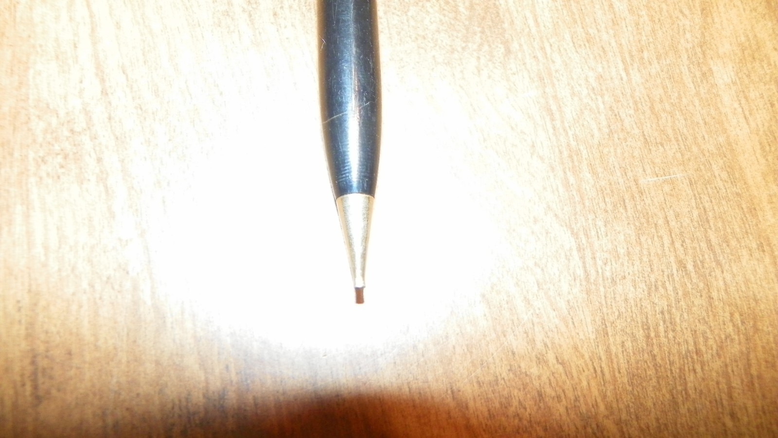vtg sheaffer mechanocal pencil black clluloid & pearlescent, works 5.25″ lg