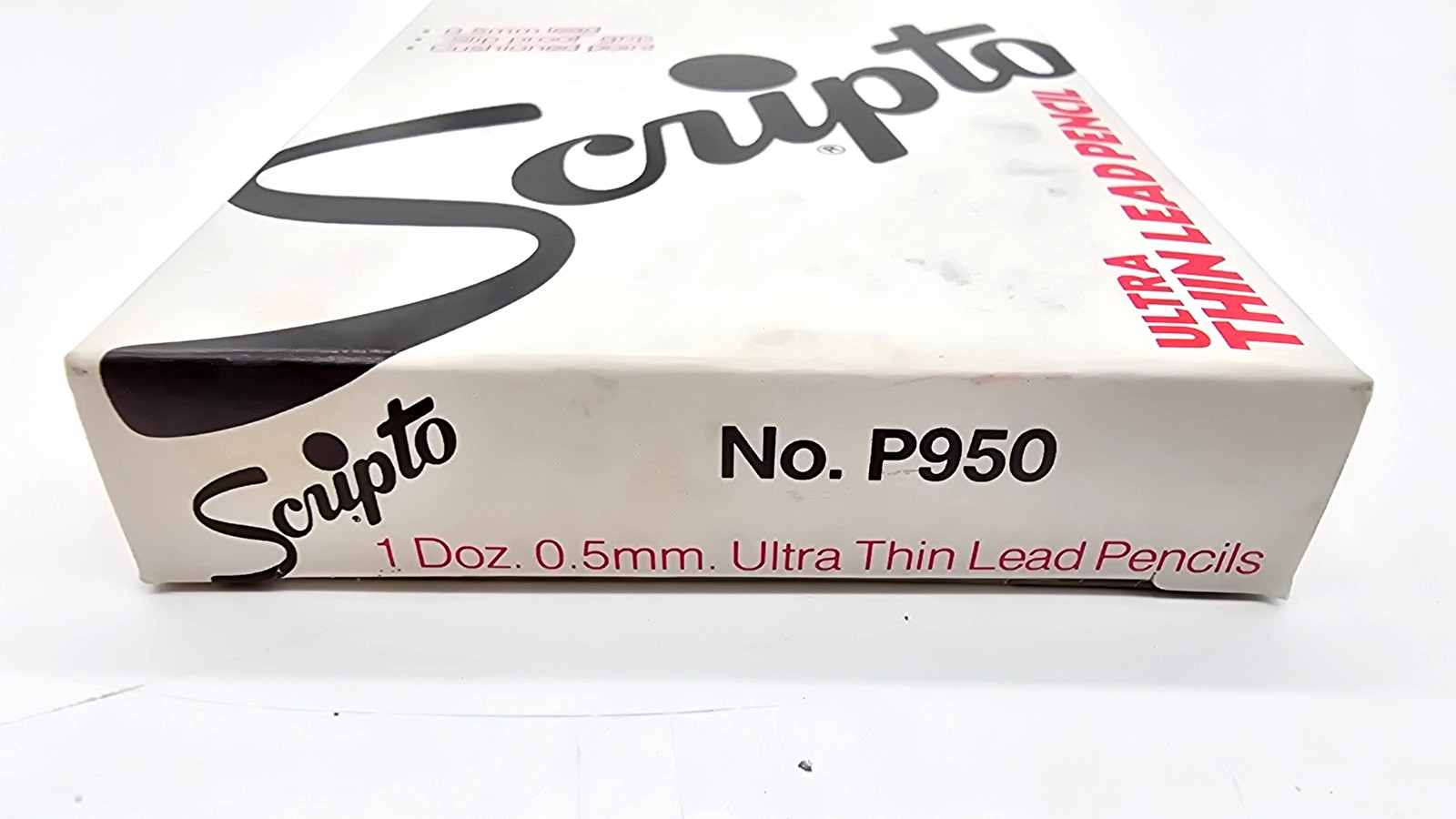 Lot of 12 Scripto Mechanical Pencils Black P950 Ultra Thin Lead NEW NOS