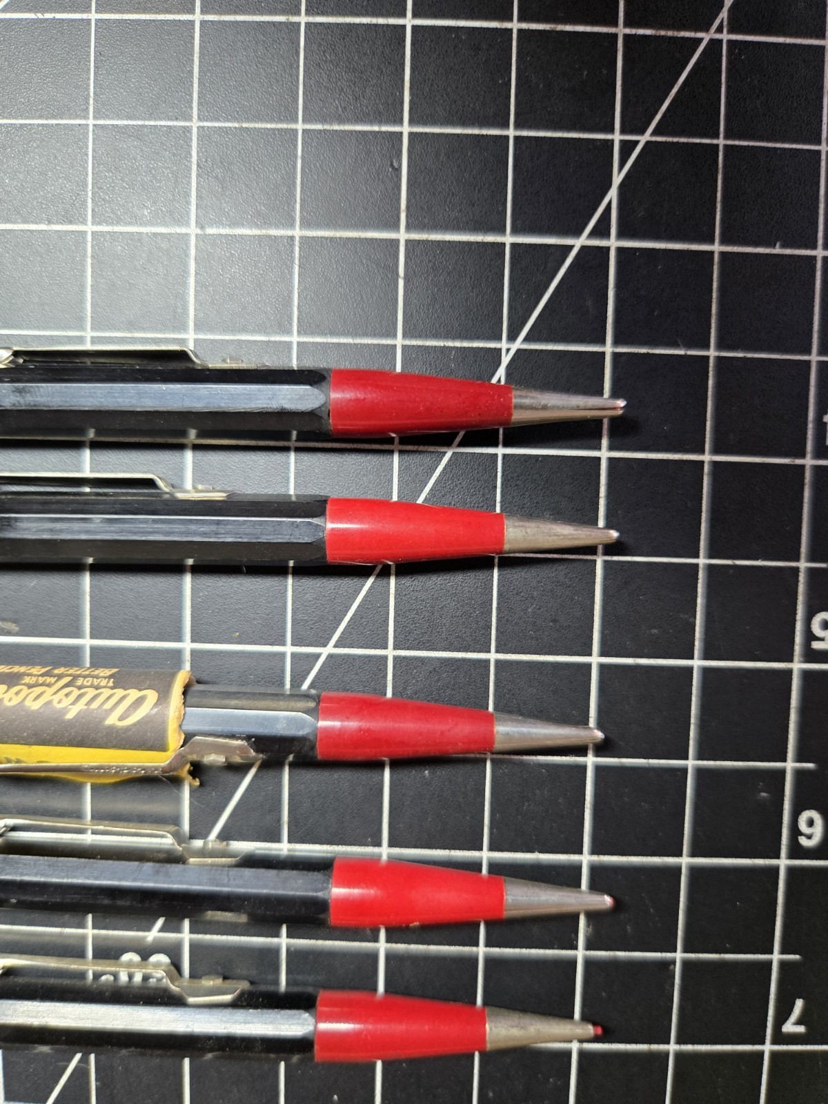 Vintage Autopoint Twinpoint US Government Red Blue Black Mechanical Pencils Lot