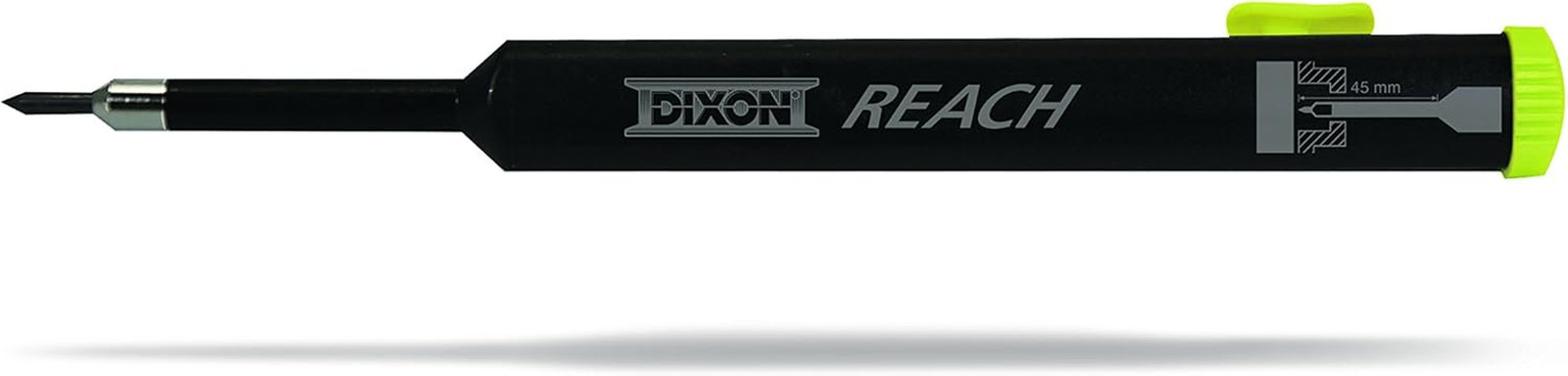 Industrial REACH- Deep Hole Mechanical Pencil with Lead Refills Included, Yellow