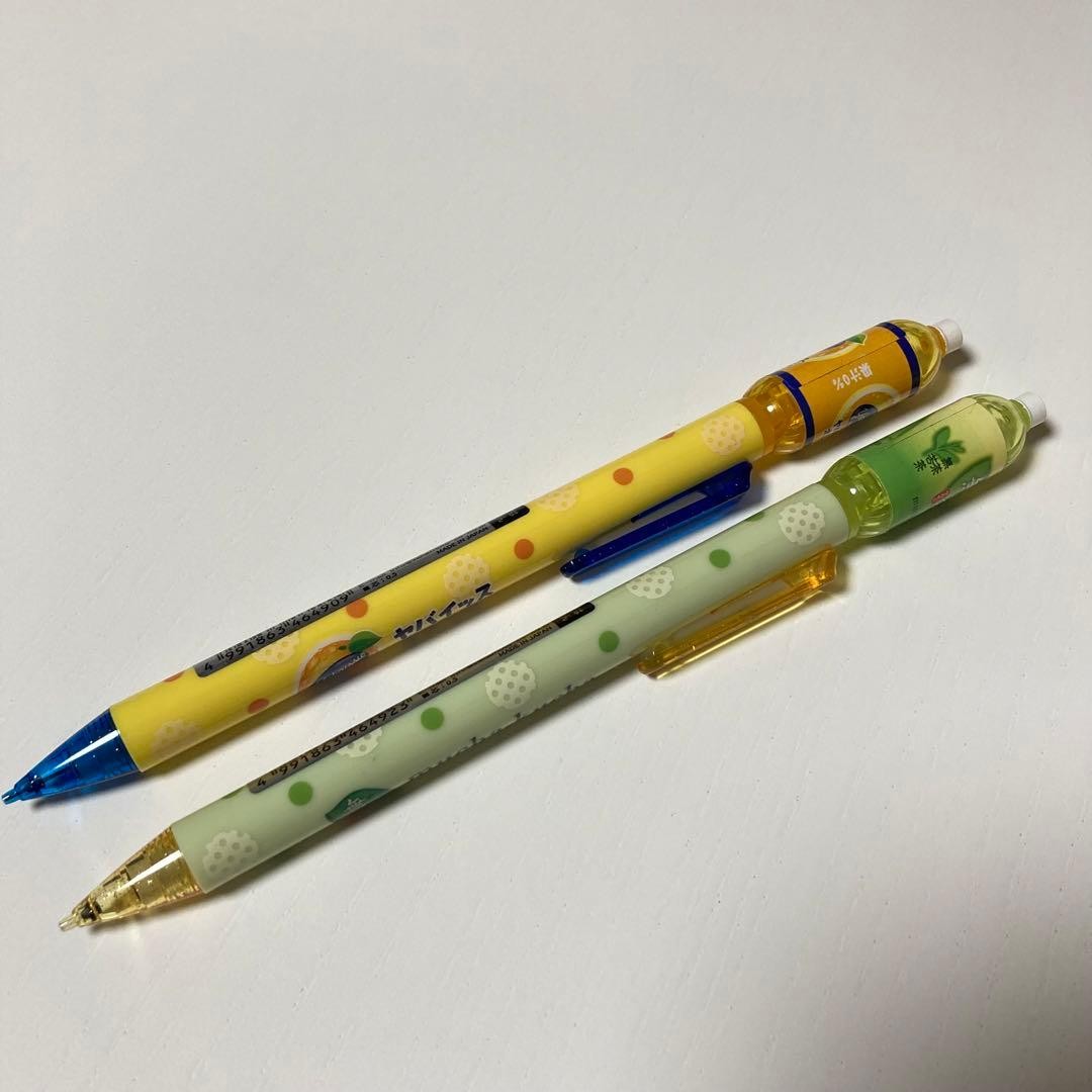 Heisei Retro Drink Bottle Mascot Mechanical Pencil Juice Tea Parody