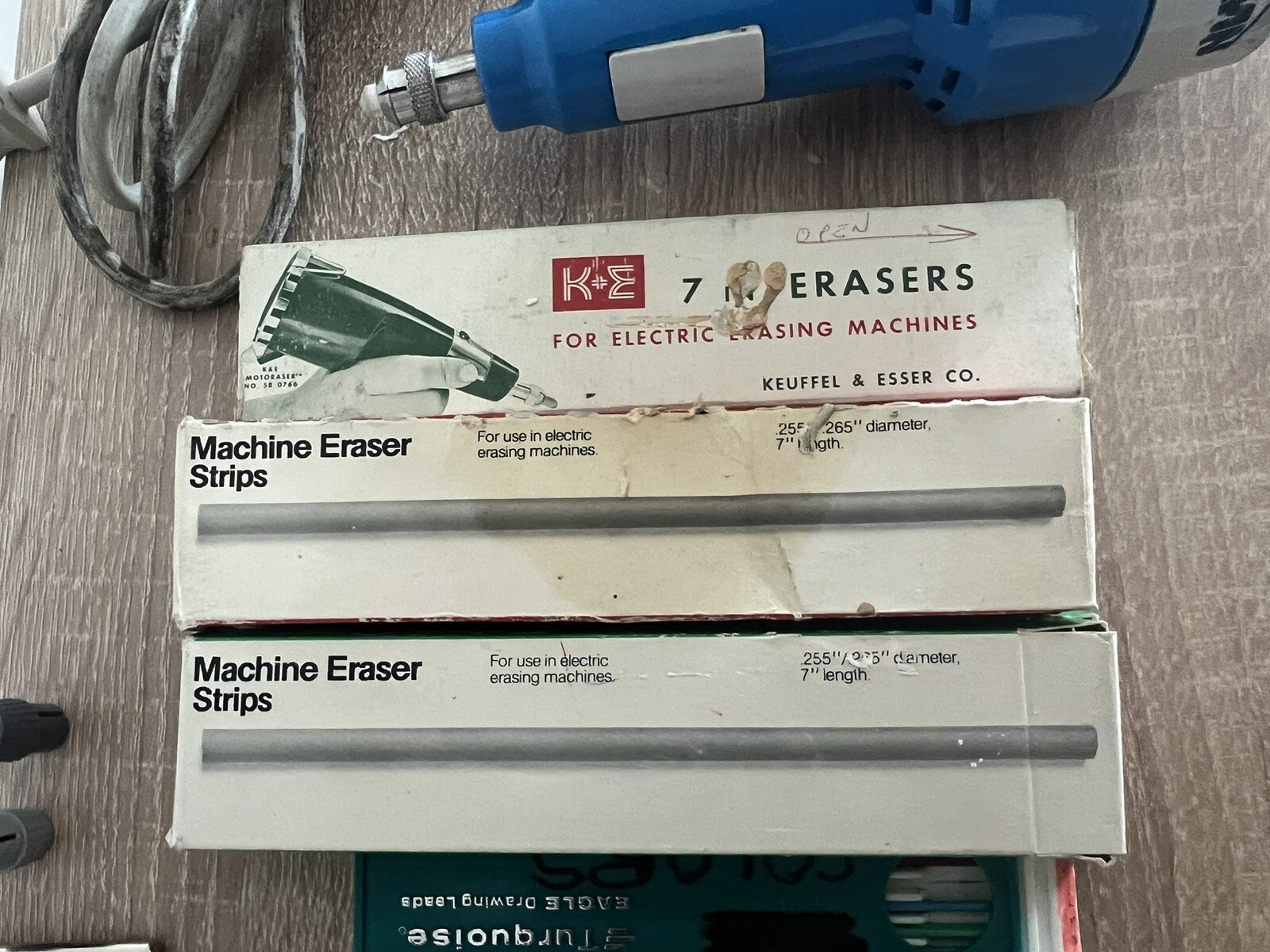 Drafting Bundle- Turquoise Eagle,Faber Castell, Alvin-Leads,Erasers,Lead Pointer