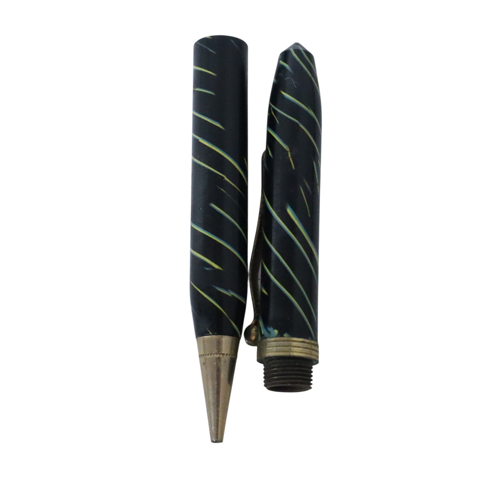 Vintage Arnold Pen Co Mechanical Pencil Fountain Pen Gold Black Twist Design