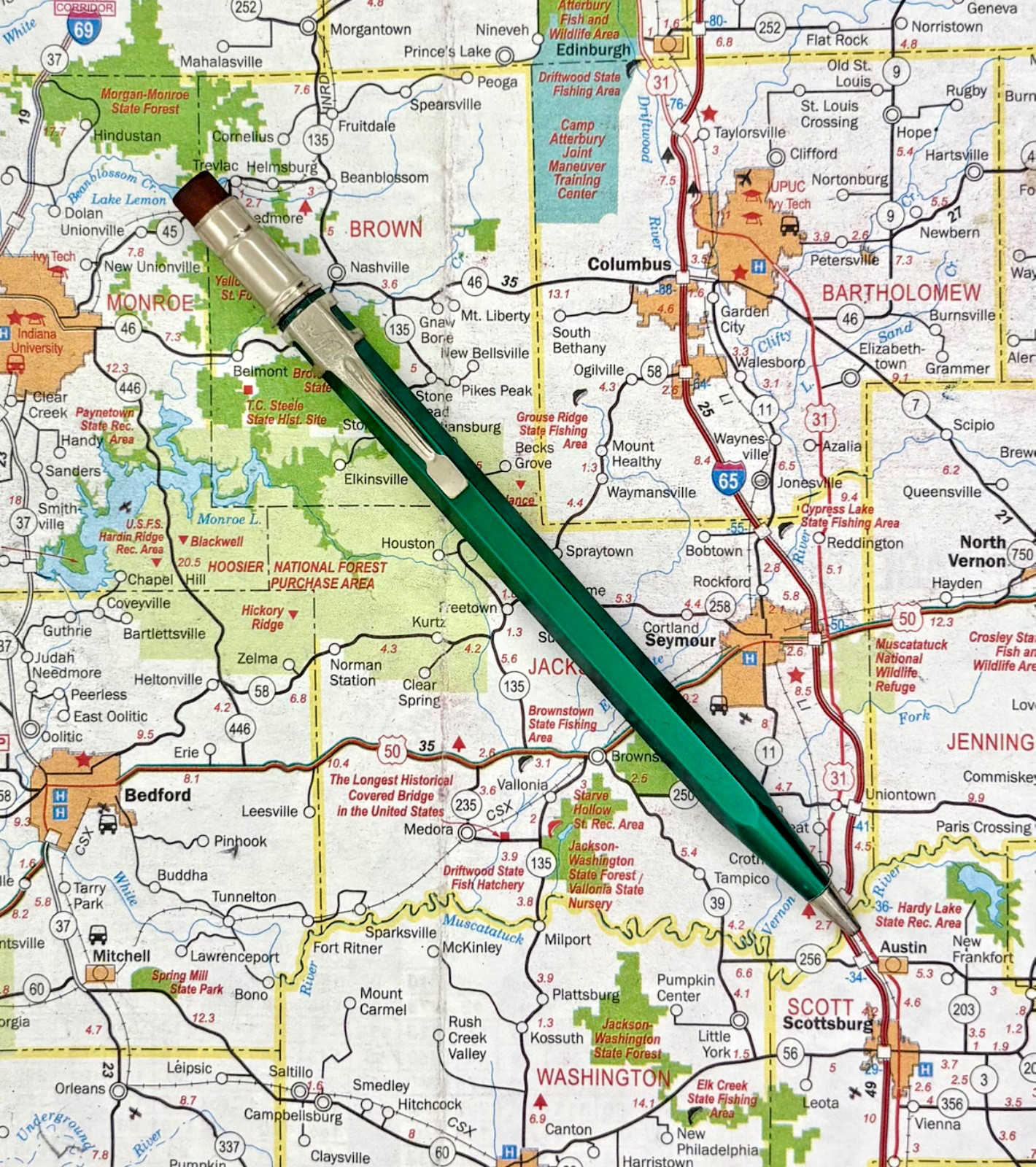 Vintage Scripto No. 4-47 Aluminum Mechanical Pencil Green – Made in Atlanta USA
