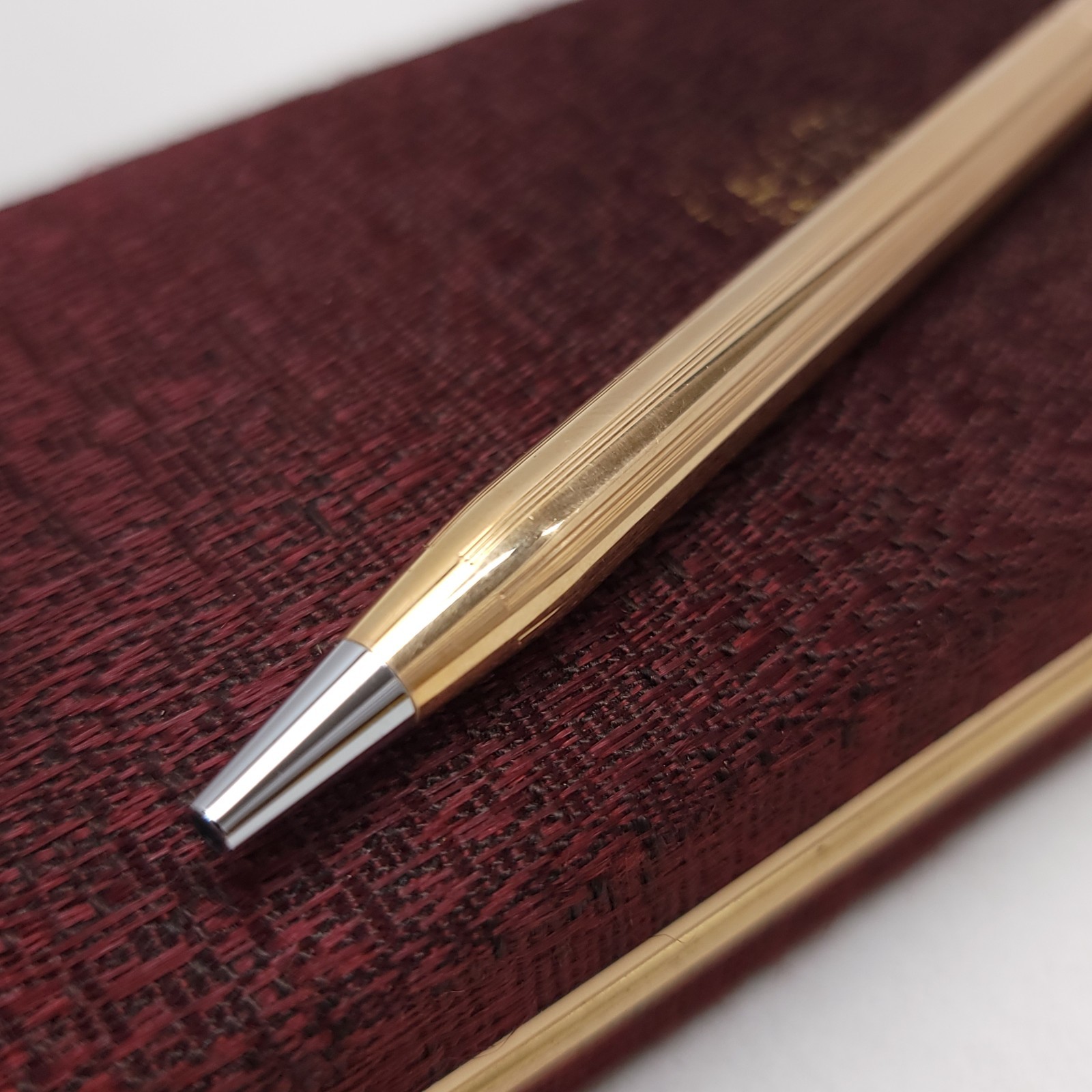 CROSS 14kt Gold Filled Rose Design Pen Needs Cartridge MCM Office Desk