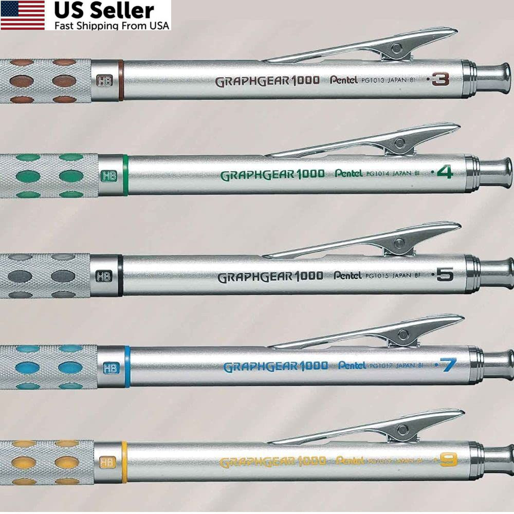 GraphGear 1000 Mechanical Drafting Pencil 0.9mm Yellow PG1019 Professional New