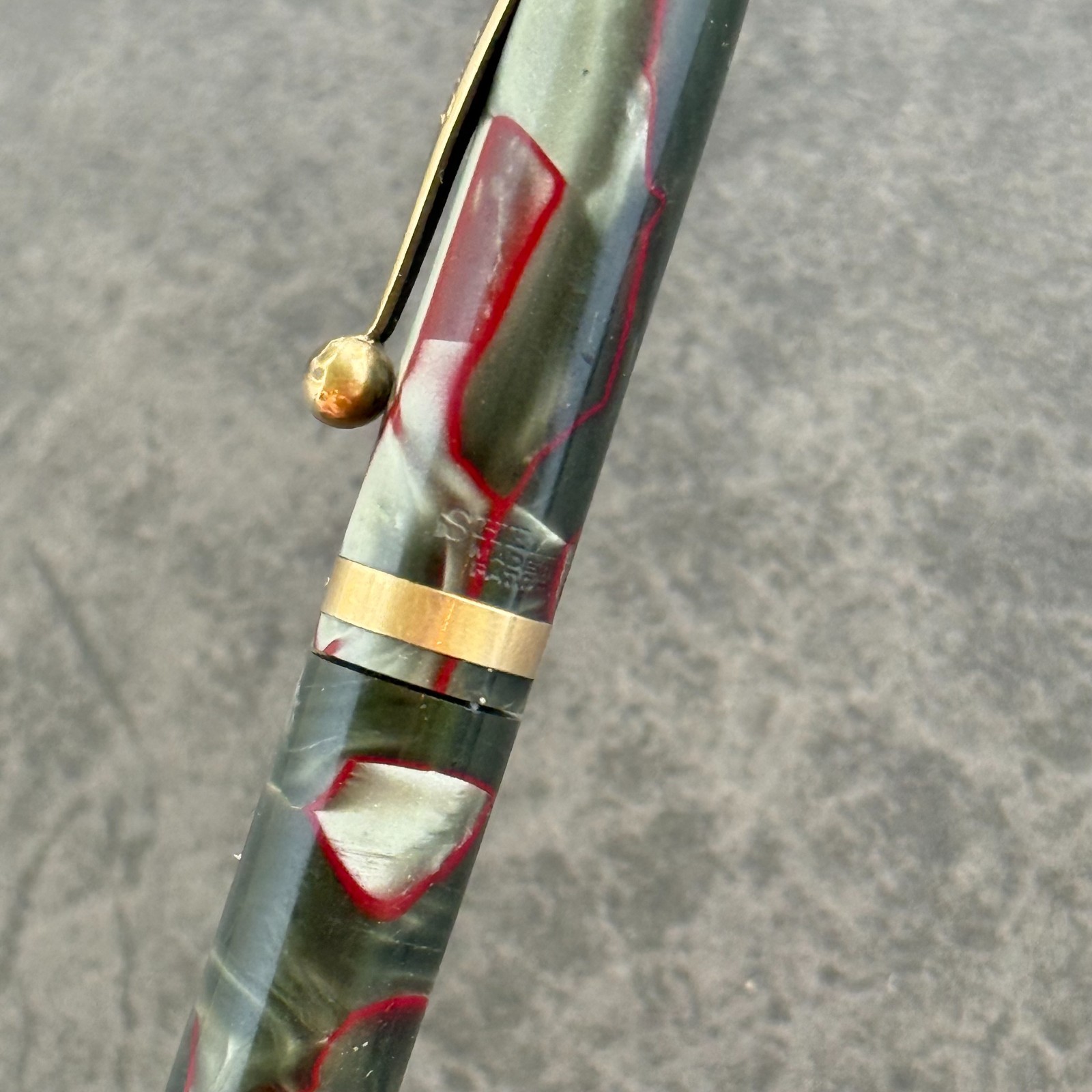 Schaeffers Balance Mechanical Pencil, Red & Gray Vintage Lead Holder