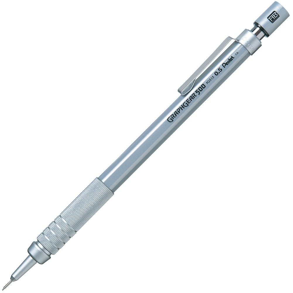 Pentel Graph Gear 500 Mechanical Pencil with Grip for Drafting and Painting