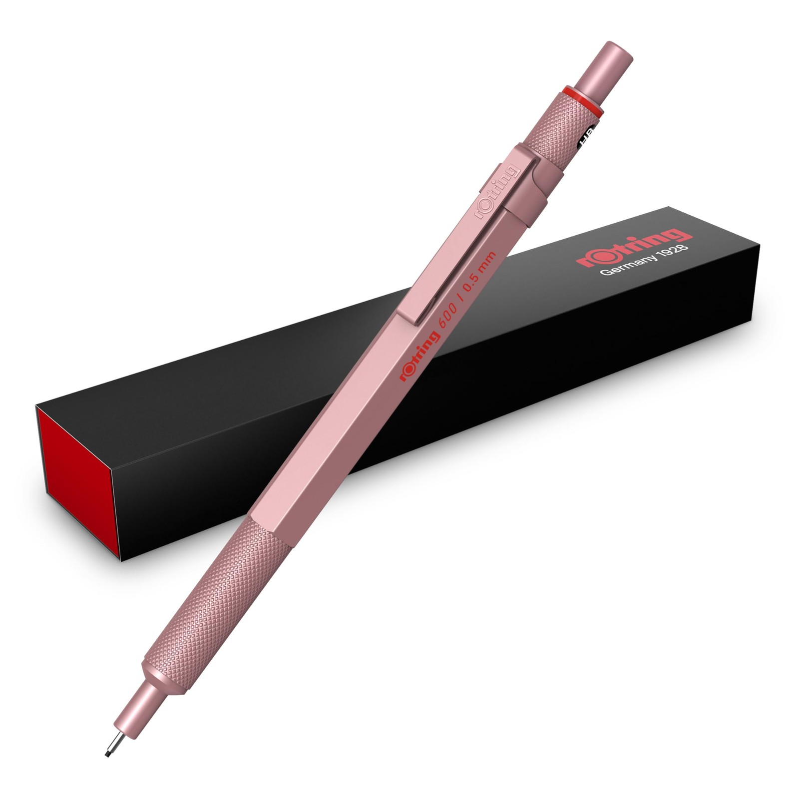 Rotring 600 Mechanical Pencil Rose Gold 0.2mm Precision Writing Instrument