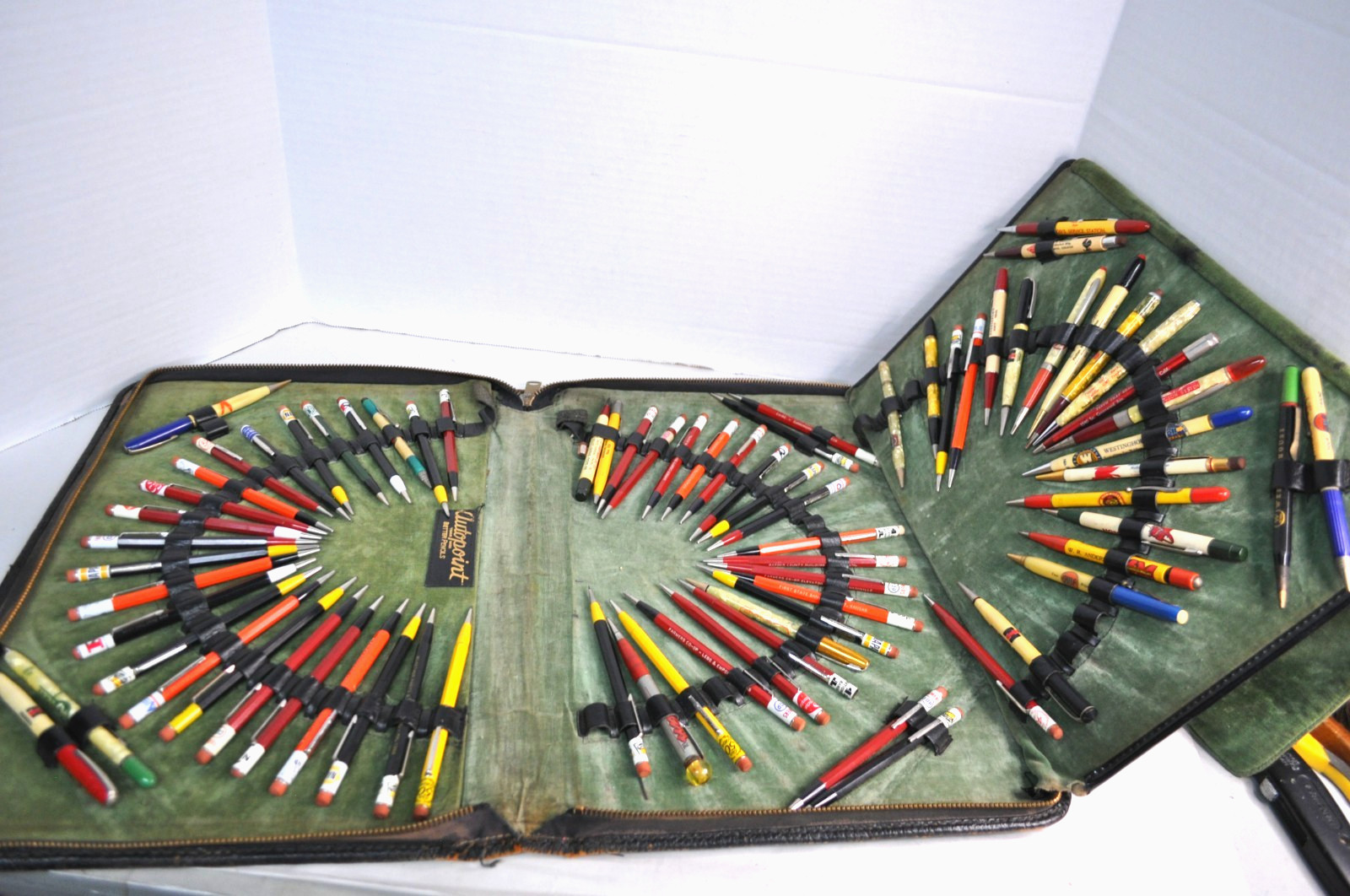 Lot of 75+ Autopoint Mechanical Pencils Gulf Mobil Napa Farm Salesman Sample