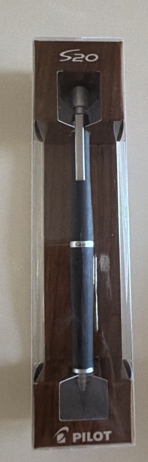 Pilot S20 0.5mm Wooden Mechanical Pencil Black HPS-2SK-B5 Japan New