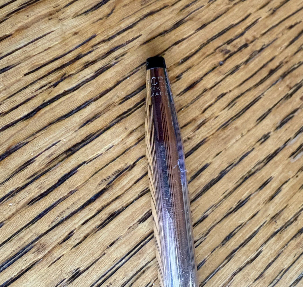 VTG 1/20 14kt Gold Filled VTG CROSS Pencil with refills -useable collectable