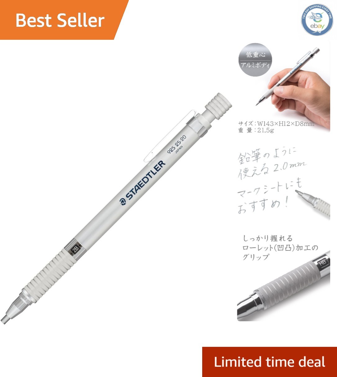 Versatile 2.0mm Mechanical Pencil – Refillable, Ergonomic, Perfect for All Ages