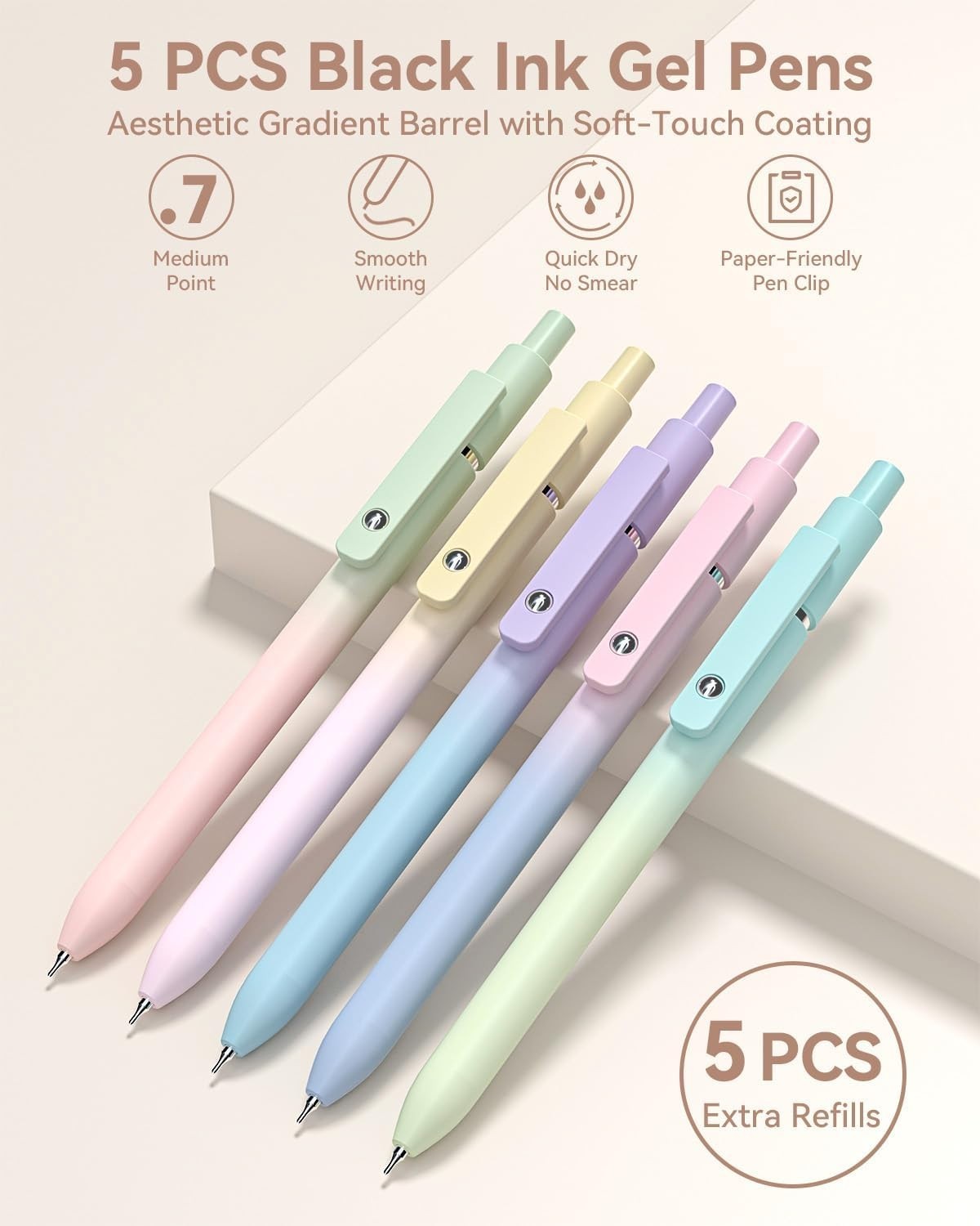 39 PCS Aesthetic School Supplies with Cute Pen Case, 12 Pastel Highlighters, …