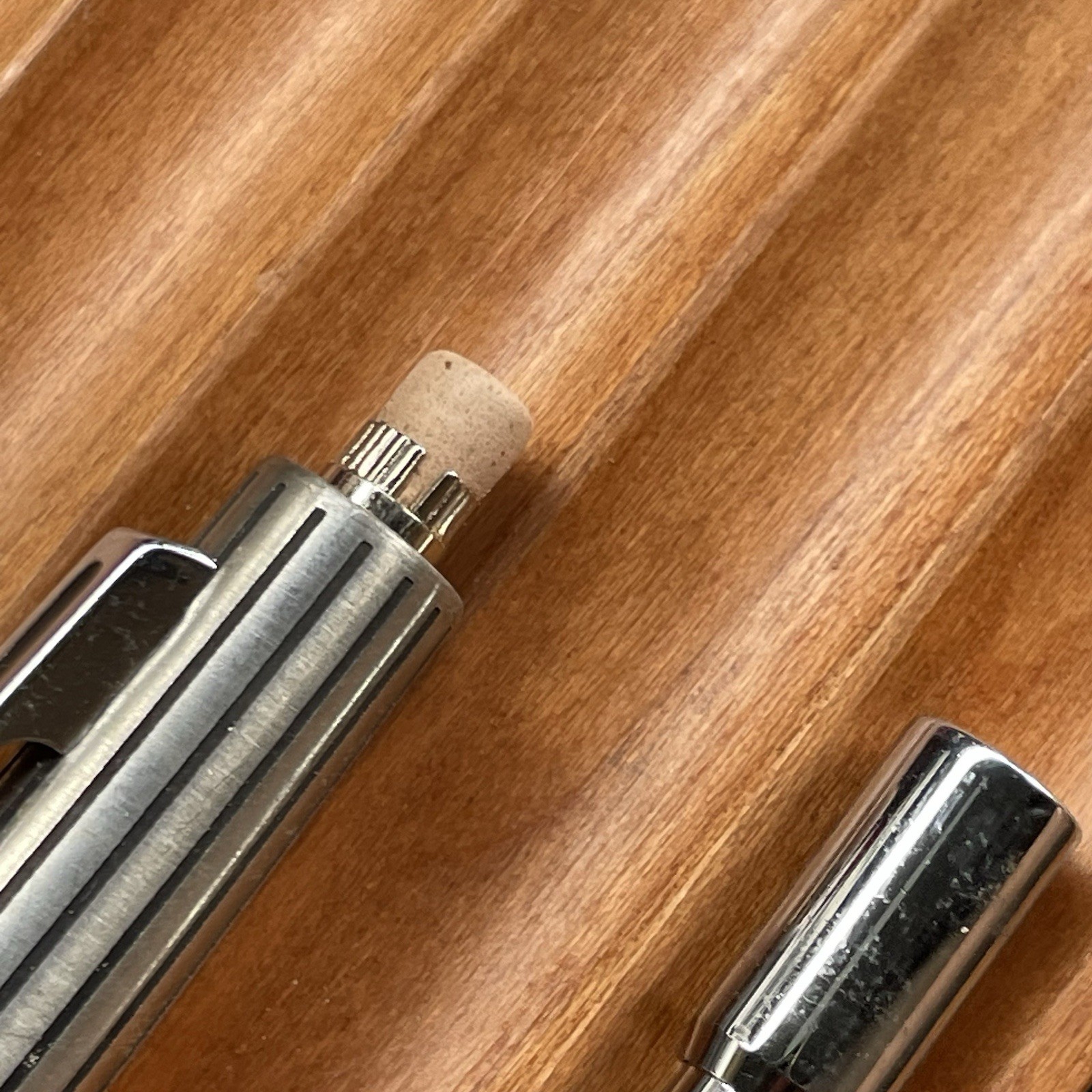 Newman Mechanical Pencil Etched Stainless Steel Barrel 0.5 mm #2 Made in Japan