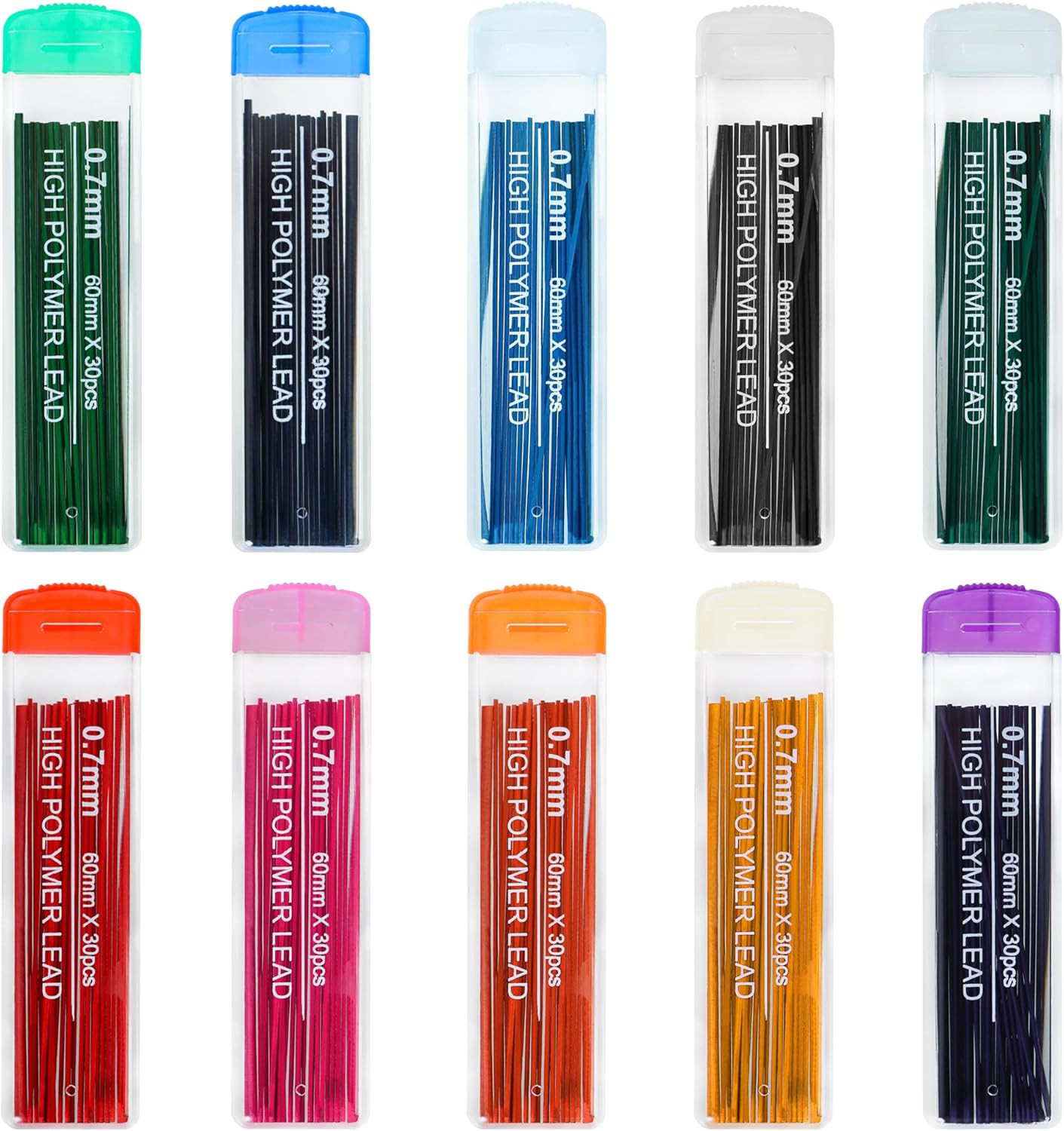 10 Color Lead Refills 300 Pieces Colored Mechanical Pencil Lead Refills for H…
