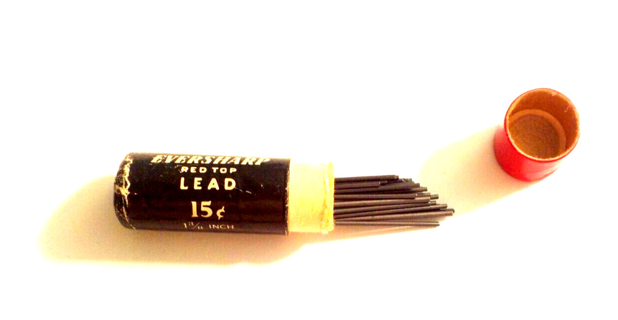 Eversharp Red Top Lead Has 42 Leads Med Thin 1-3/8″ Long Cardboard Container
