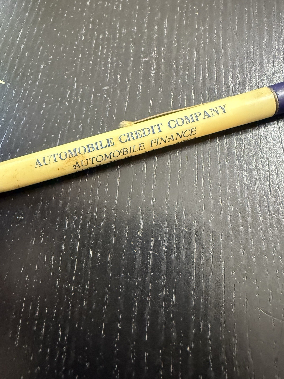 Amarillo Texas TX Old Vintage Adv Mechanical Pencil Automobile Credit Company Co
